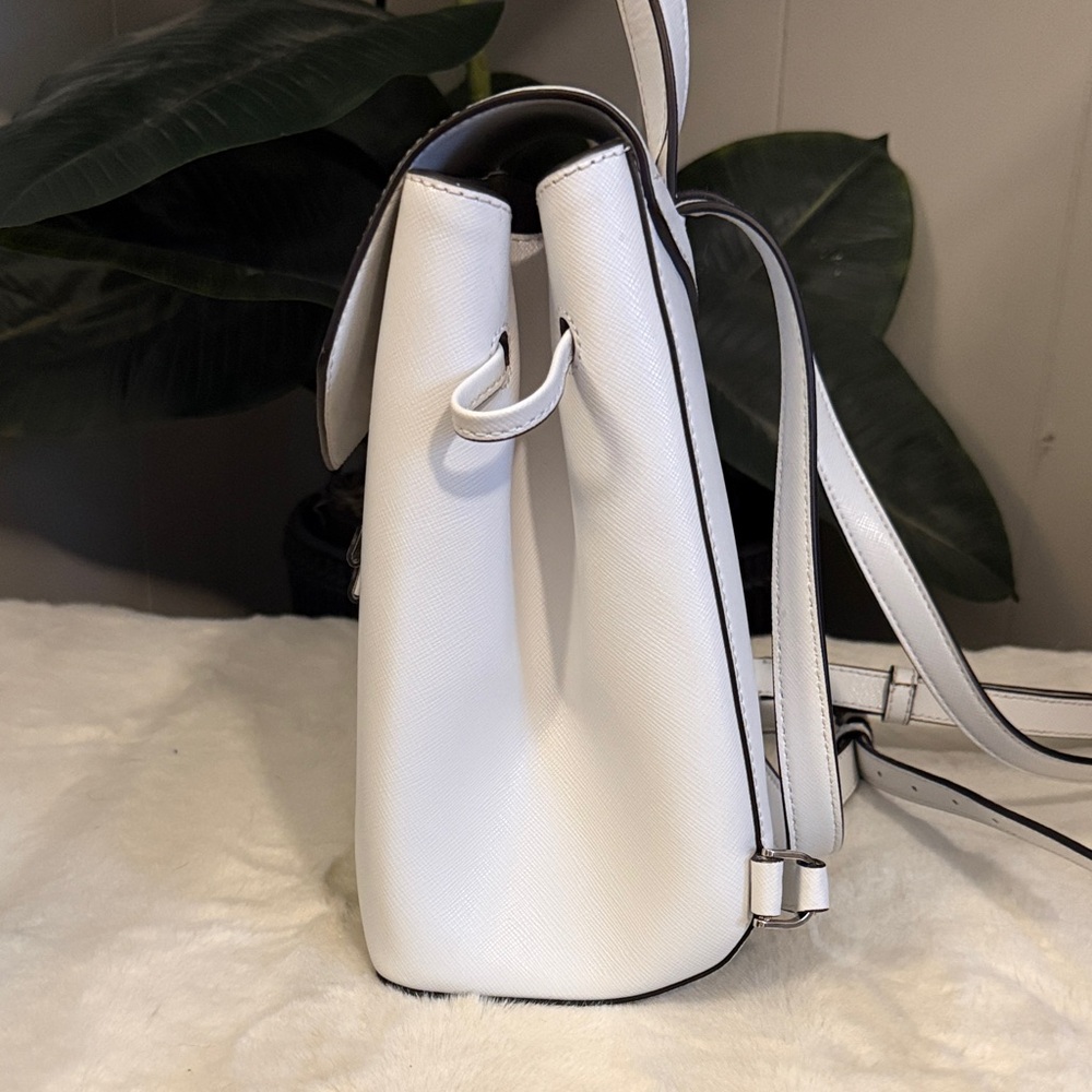 Kate Spade Elegant White Mini Backpack EUC - Picture 4 of 6